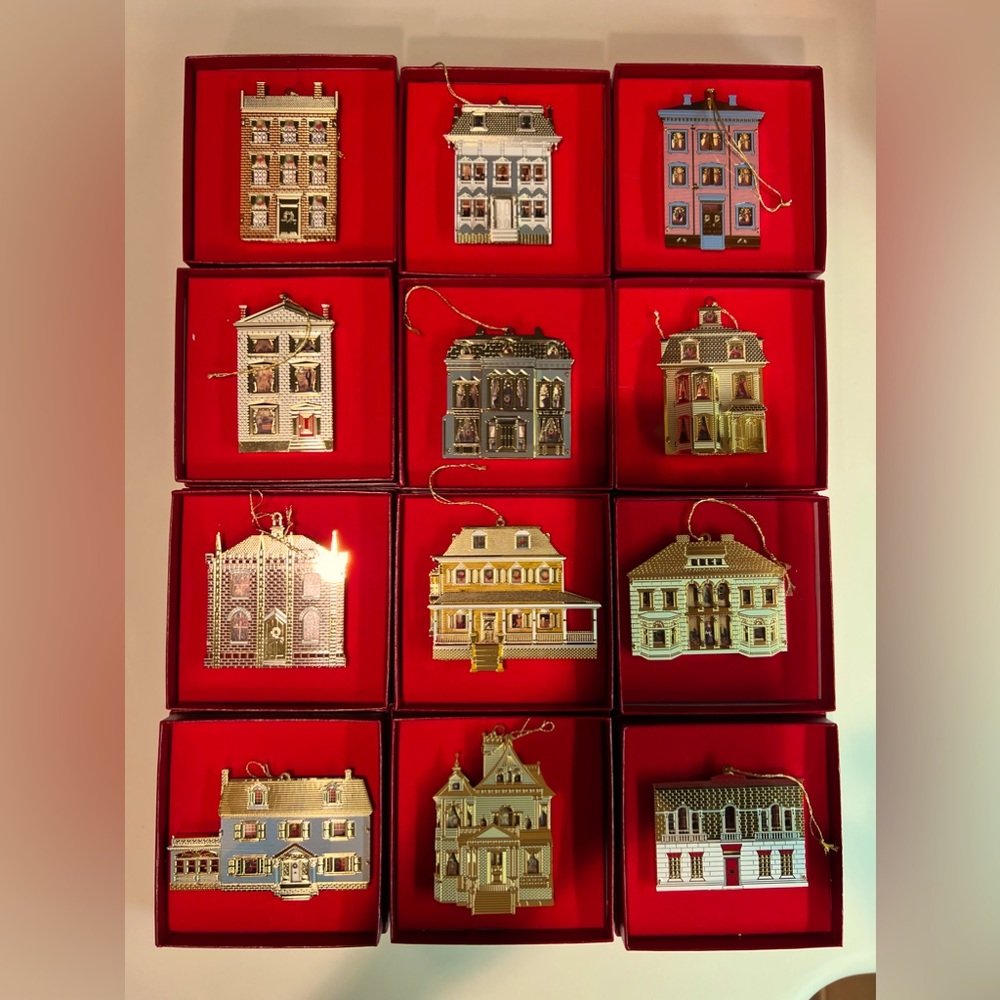 Rare! Bing & Grondahl Doll Houses Christmas Ornament Collection.